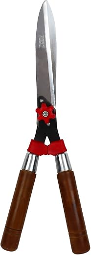 Kraft Seeds Hedge Shears 1Pc Metal with Wooden Handle, Grass Cutter, Tree Cutter Tools, Plant Cutter for Garden, Durable B...