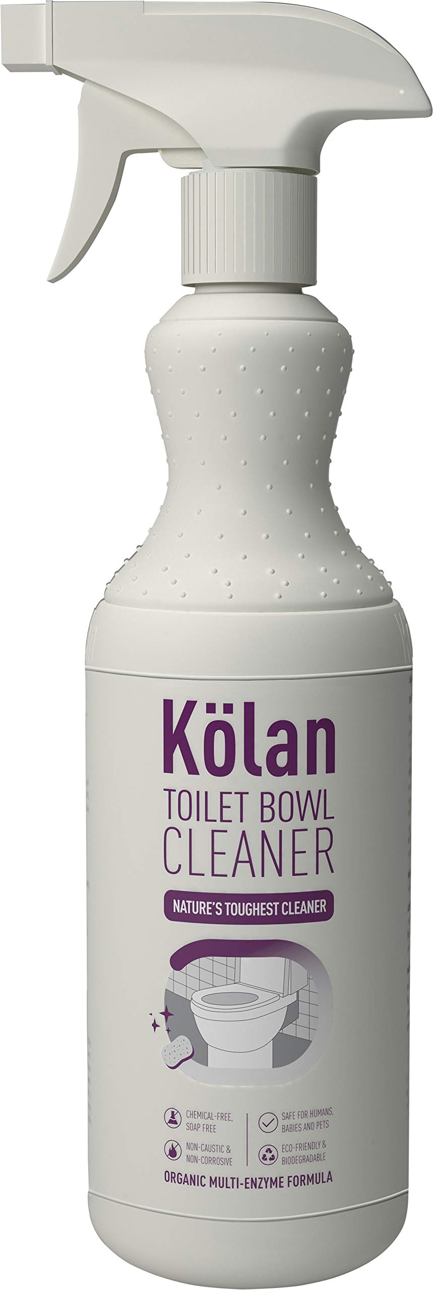 Kolan Toilet Bowl Cleaner 700ml | Organic Multi-Enzyme Formula | Eco-Friendly and Biodegradable | No Bleach, Chemical Free | Removes Tough Yellowish Urinal and Faecal Stains (B07GF8YYV2) Amazon Price History, Amazon Price Tracker