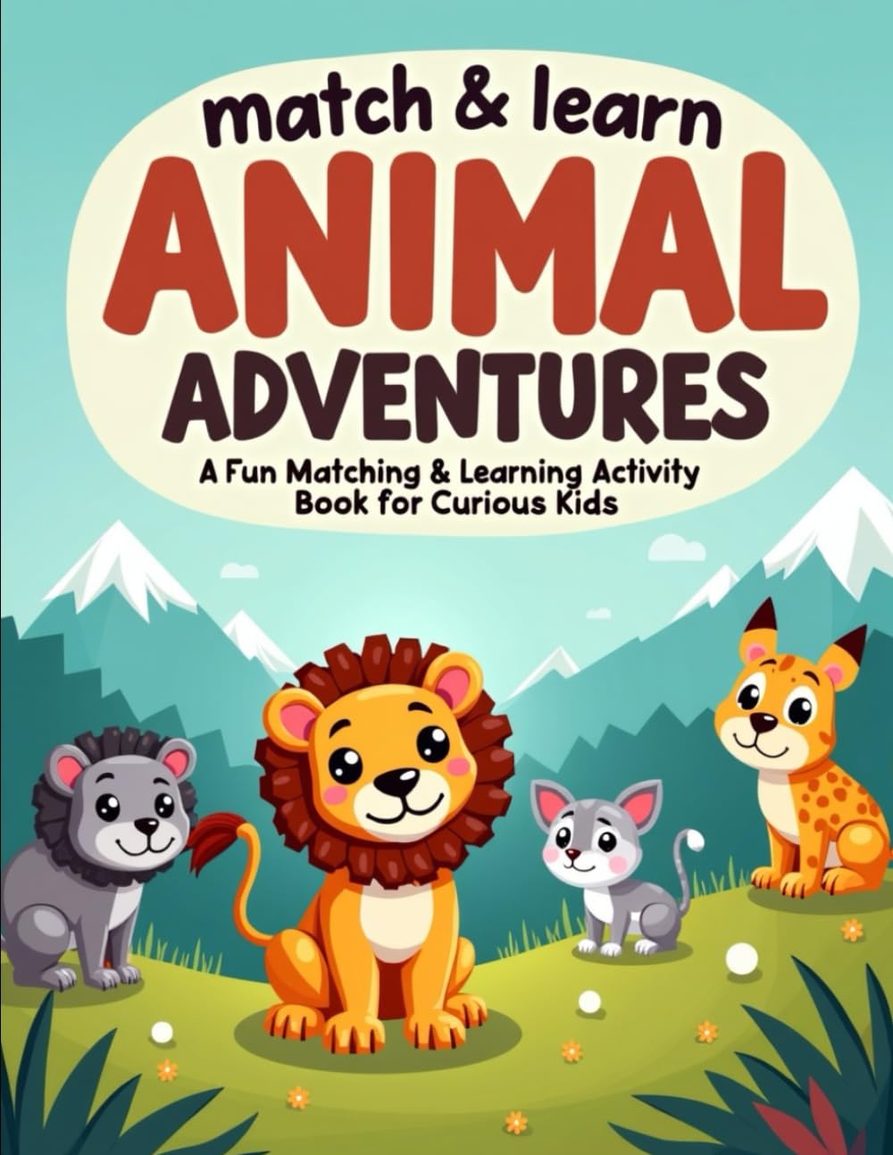 Match & Learn: Animal Adventures: A Fun Matching & Learning Activity Book for Curious Kids