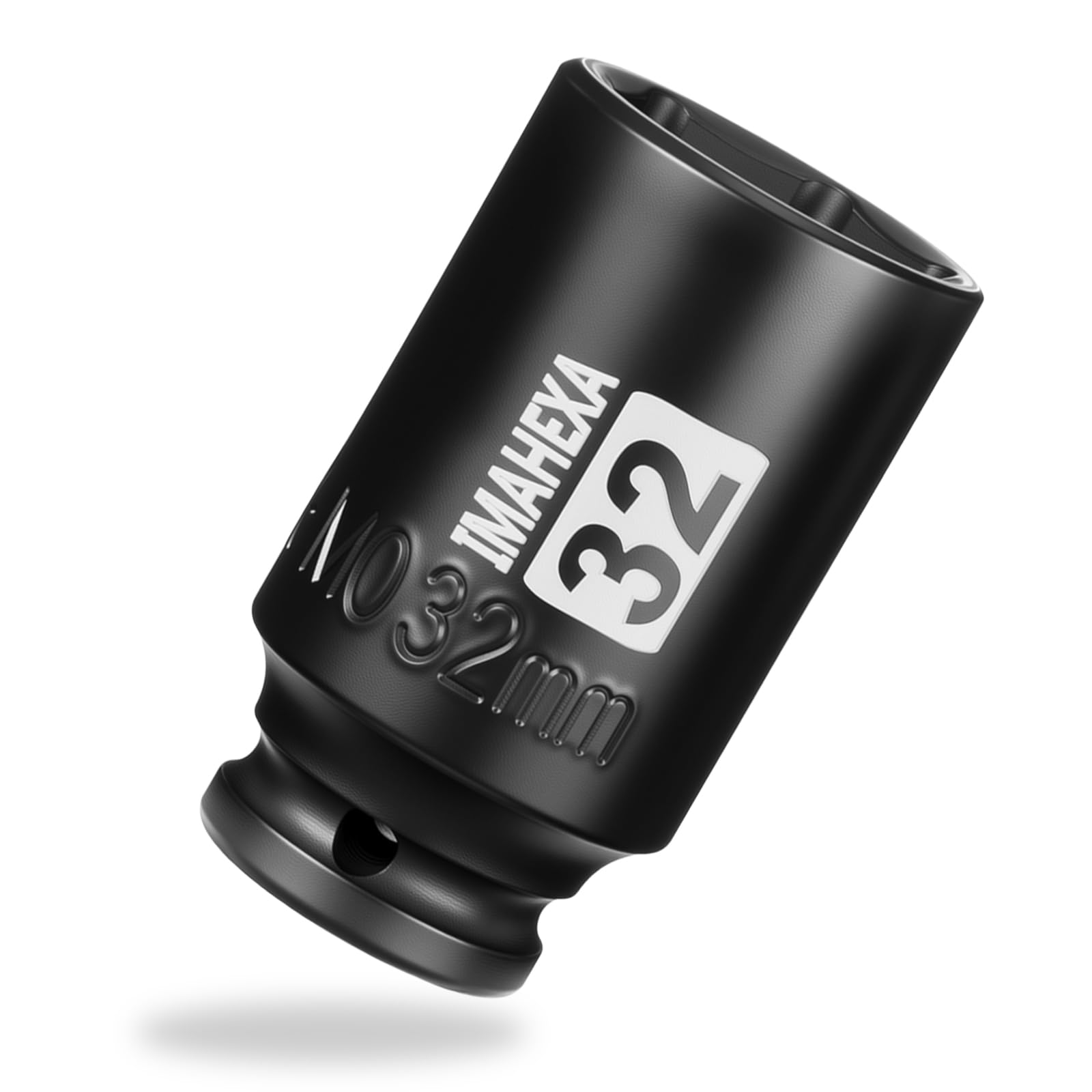 IMAHEXA 1/2" Square Drive Impact Socket,Deep 32mm Metric Sleeve,CR-MO Hex Point for Convenient Disassembly of Axle Nuts(32mm)