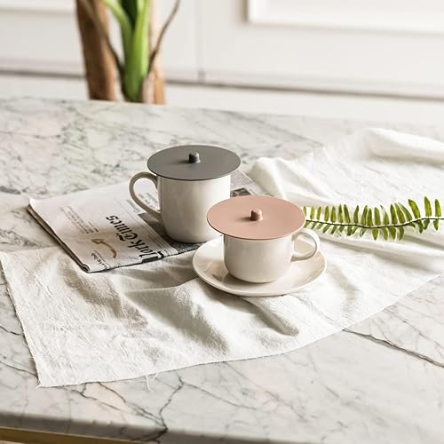 Miniatura 7 de Carrotez Tapas de silicona para tazas, tapas de silicona fáciles de acoplar para tazas, tapas temporales lavables para el hogar, la cocina, la