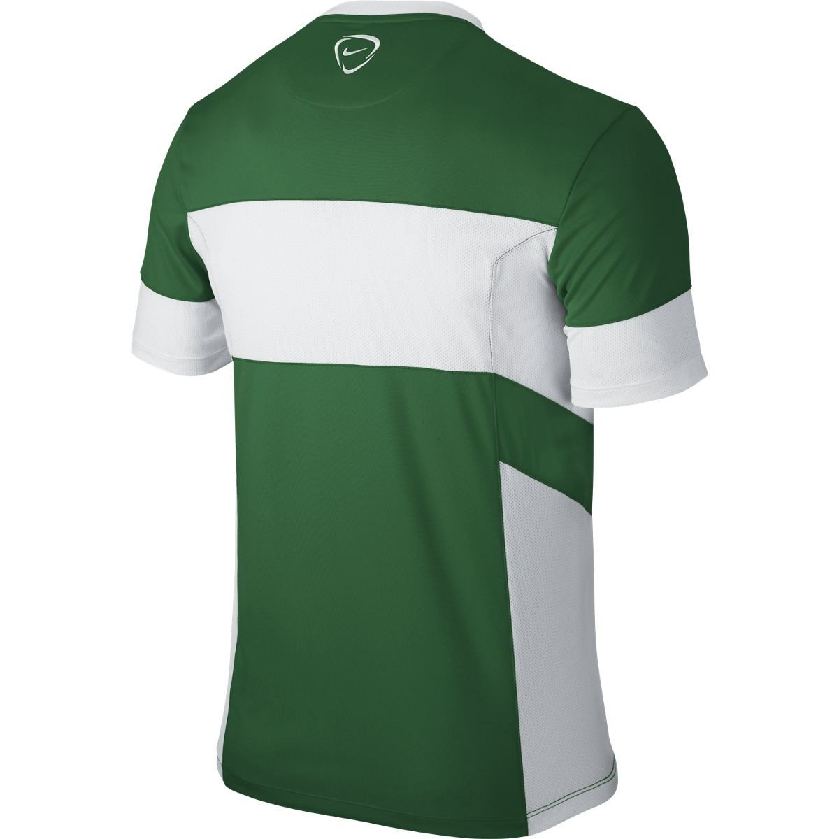 Nike Men's Academy 14 Midlayer Soccer Drill Top (Large, Pine Green/White)