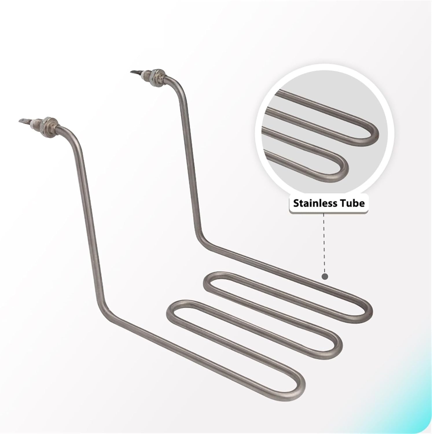 2500W 220V Stainless Steel Fryer Machine Heating Element 3U tyle Tube of Electrical Parts for French Fries Chips Heater