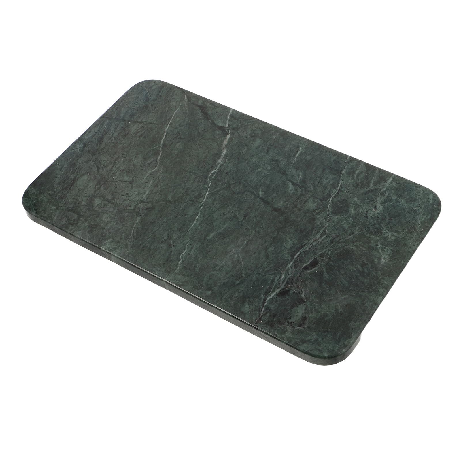 Bandeja de Mármol Rectangular para Baño y Cocina, 25x14 Cm
