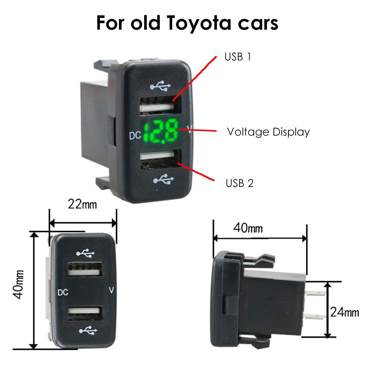 Presa USB 12V Con Display Digitale - Voltmetro Per Auto, Moto E Barche Con Design Permeabile - Foto 9