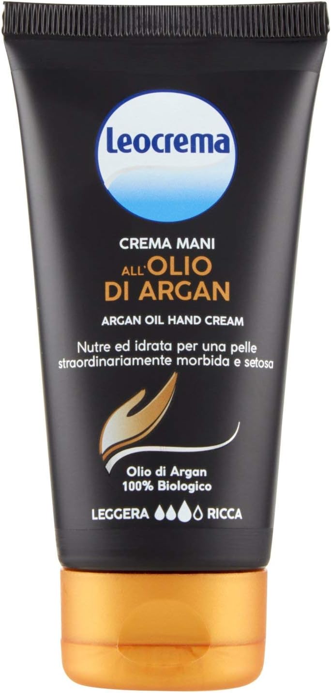 Hand Cream with 100% Organic Argan Oil - Strong anti-aging effect - slowing skin aging! Provides 24-hour deep hydration! 75ml