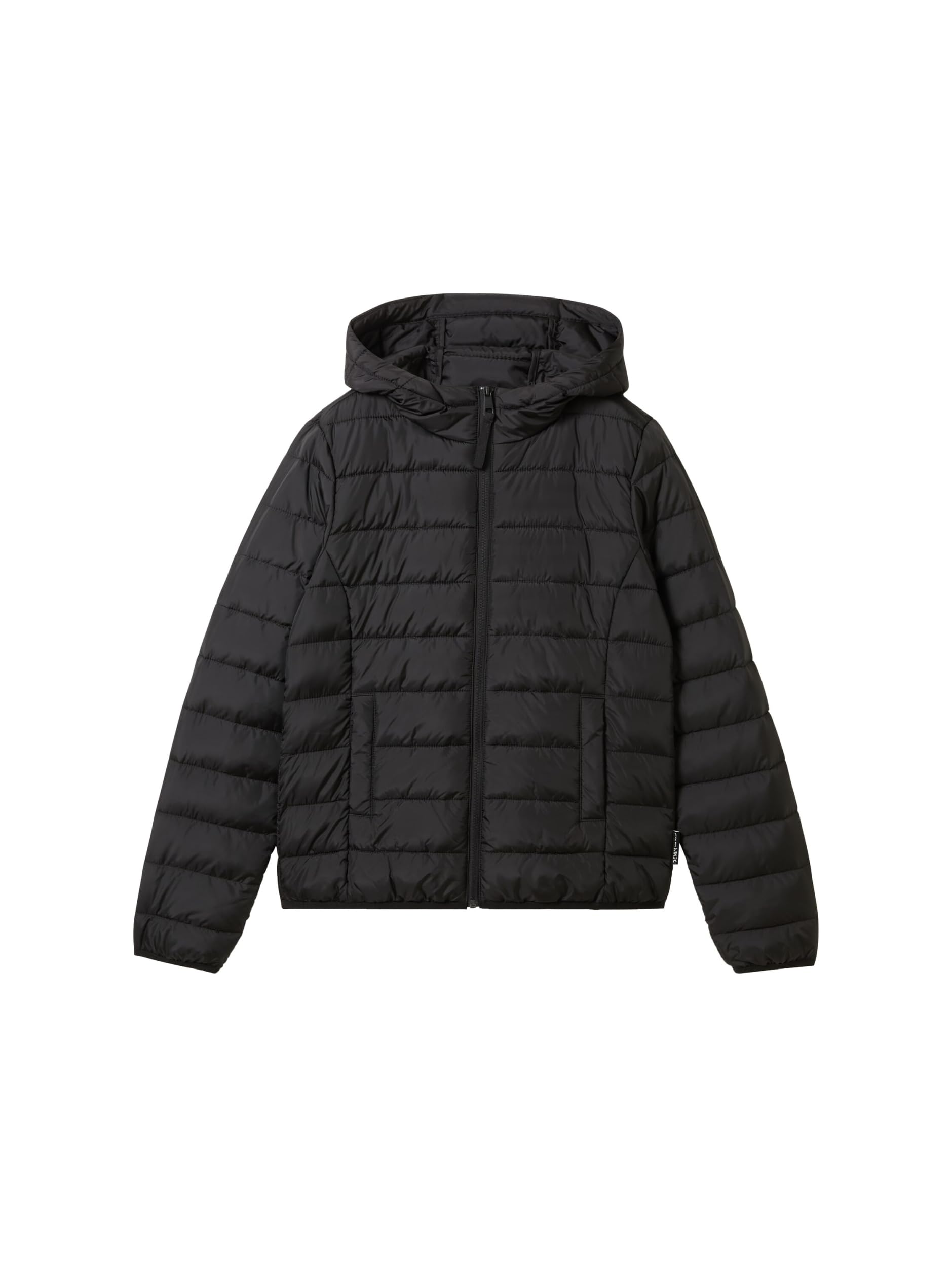 tom tailor denim Women's Lightweight Quilted Coat with Hood, 14482 - Deep Black, Large-picture-44
