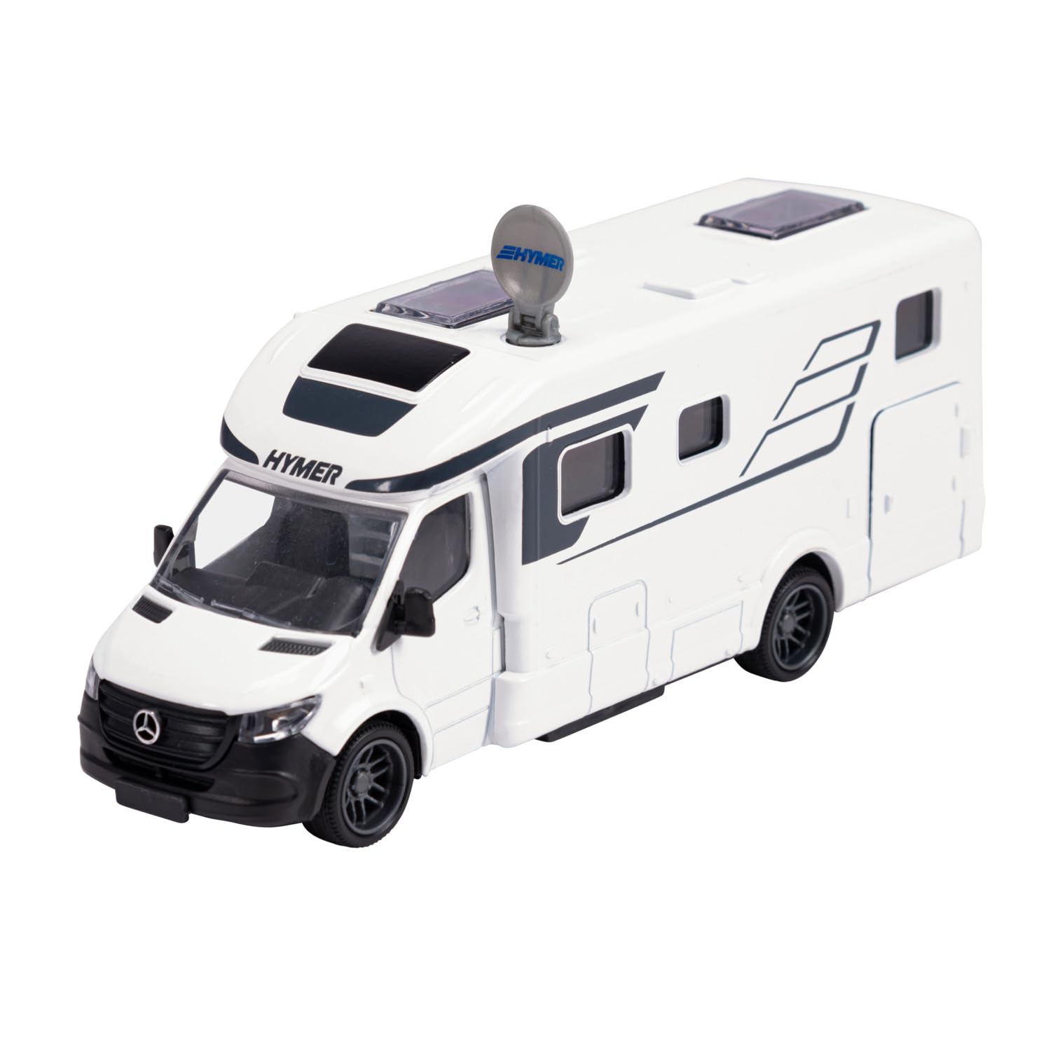 Majorette Auto Hymer B-Class Camper (19 cm) - Large MasterLine Motorhome with Metal Body, Freewheel, Rubber Tyres & Moving Parts, Model Car for Collectors and Children from 3 Years