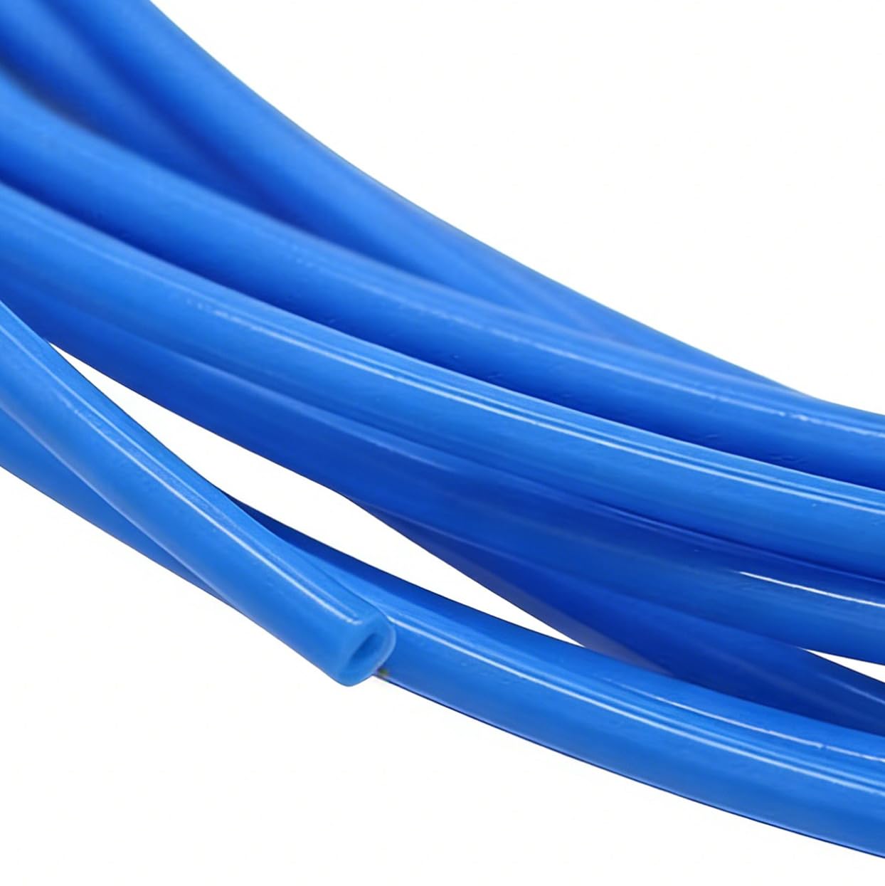 MTADSBKFP Clear Industrial Plastic Tubing PTFE Tube 10mm ID 11-12mm OD 4m Multiple Sizes For Workshop(Blue 10mm*12mm)
