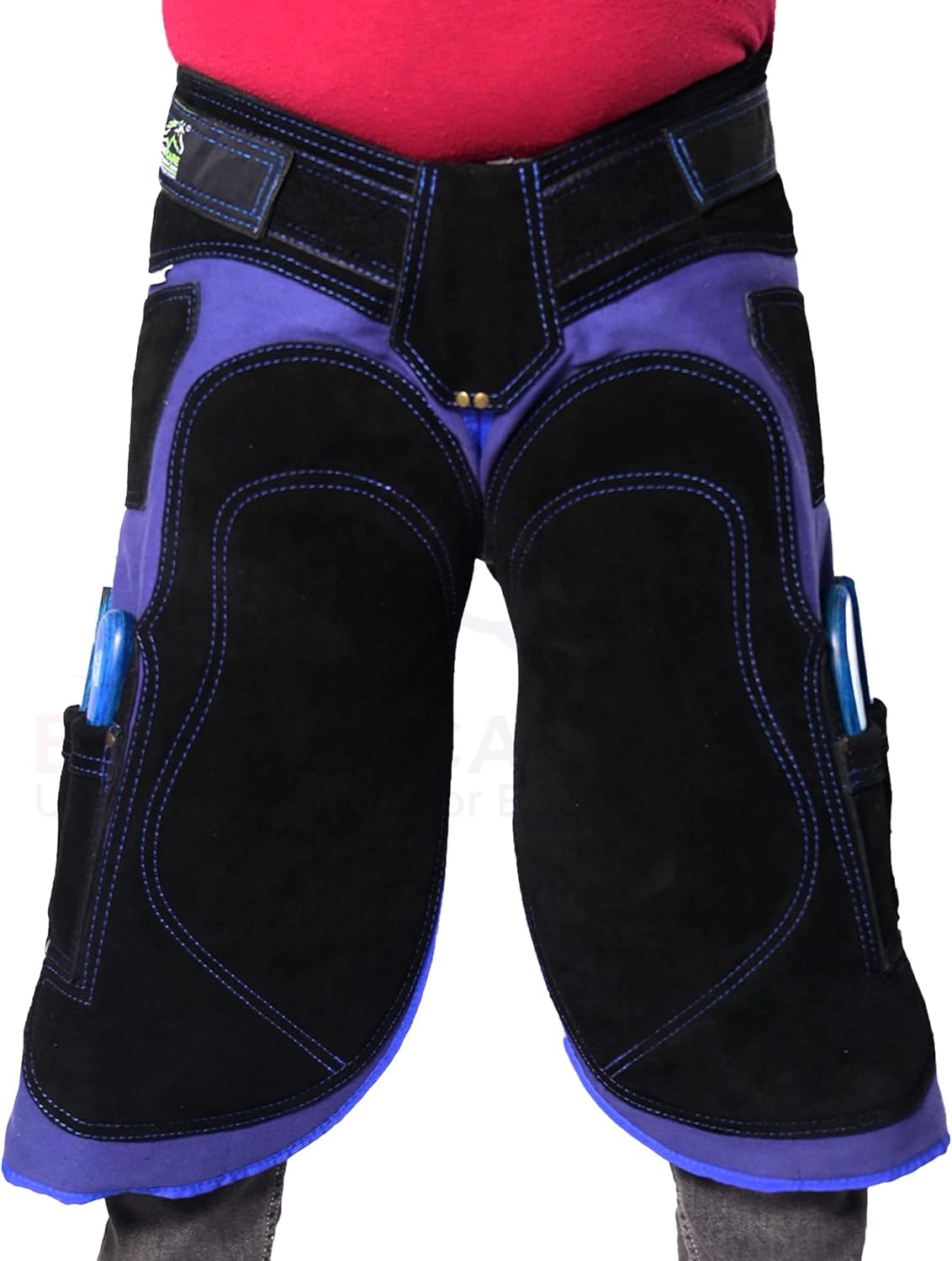 EQUESTRIAN STORE 70cm-27Inch Hufschmied-Schürze Premium-Schmied-Leder-Canvas,Hufschmied-Schürzen, echtes Wildleder,Hufschmied-Werkzeug-Schürze,Trimmer-Chaps,Hufpflege, Hufschmied,Männer-Frauen,