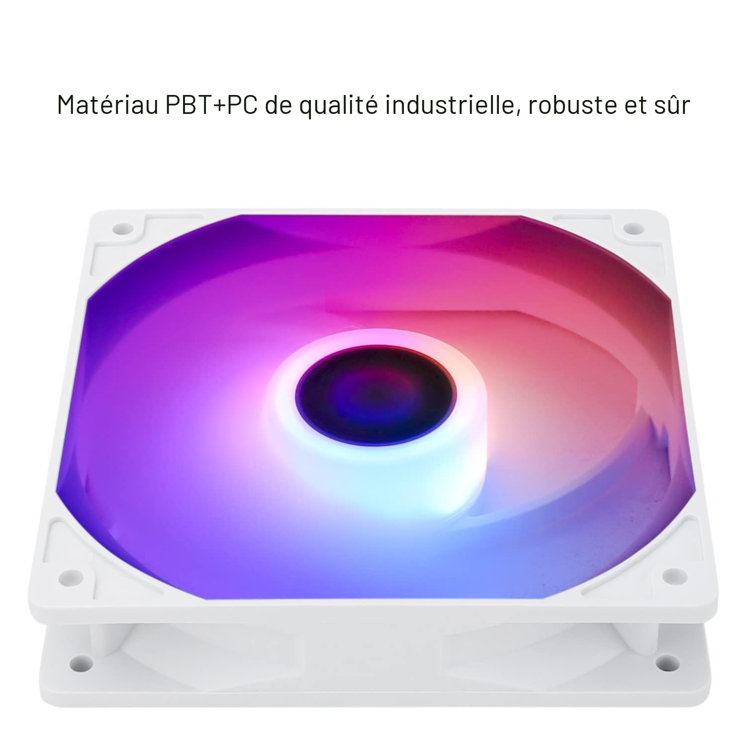 Thermalright TL-C12CW-S X3 Ventilateur de CPU 120 mm Blanc ARGB Ventilateur de boîtier 4 broches PWM silencieux avec roulement S-FDB inclus, ventilateur jusqu'à 1550 tr/min (3 pièces)