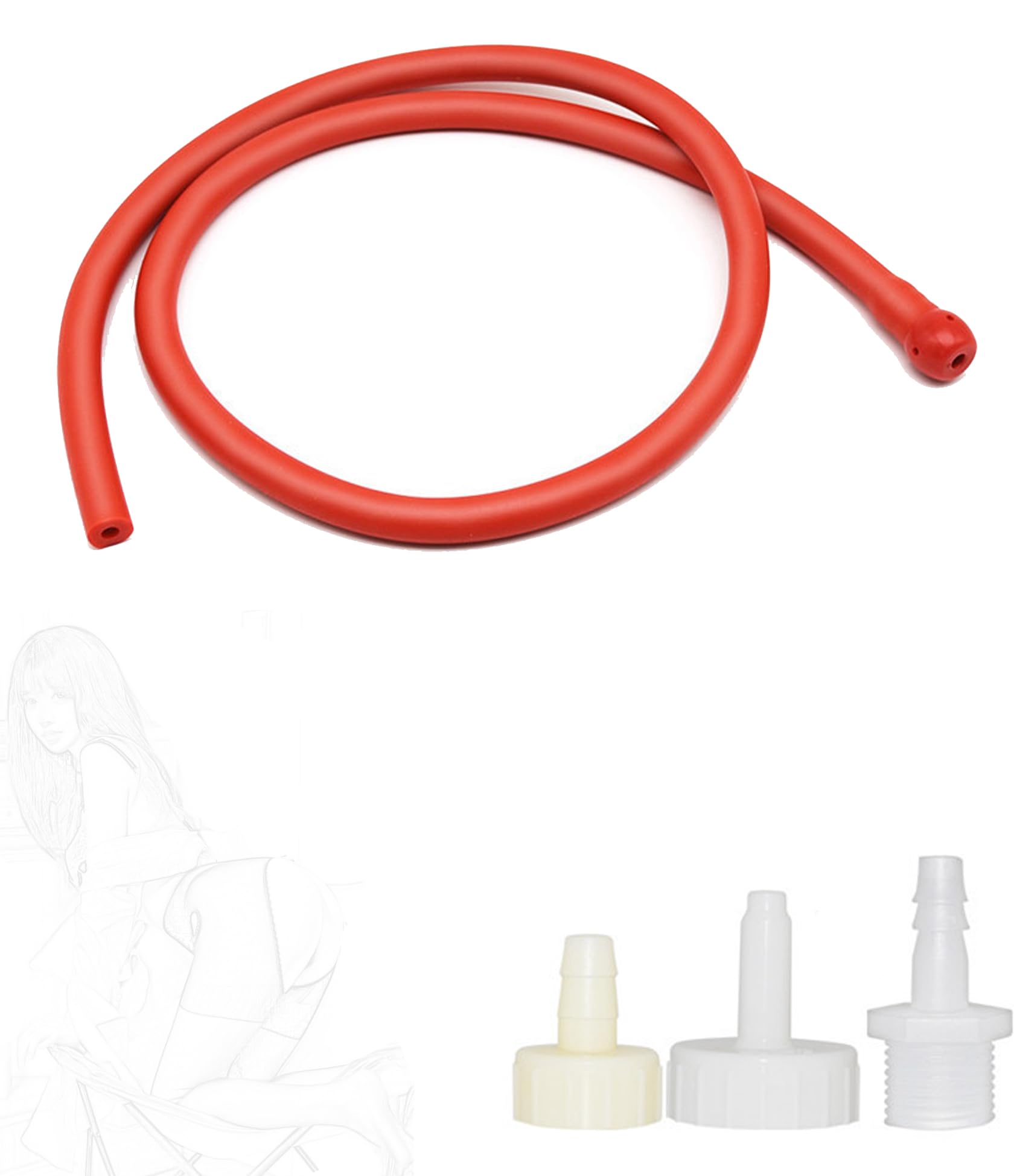 Limpieza intestinal en casa con enema de silicona para higiene y juego erótico SM 8