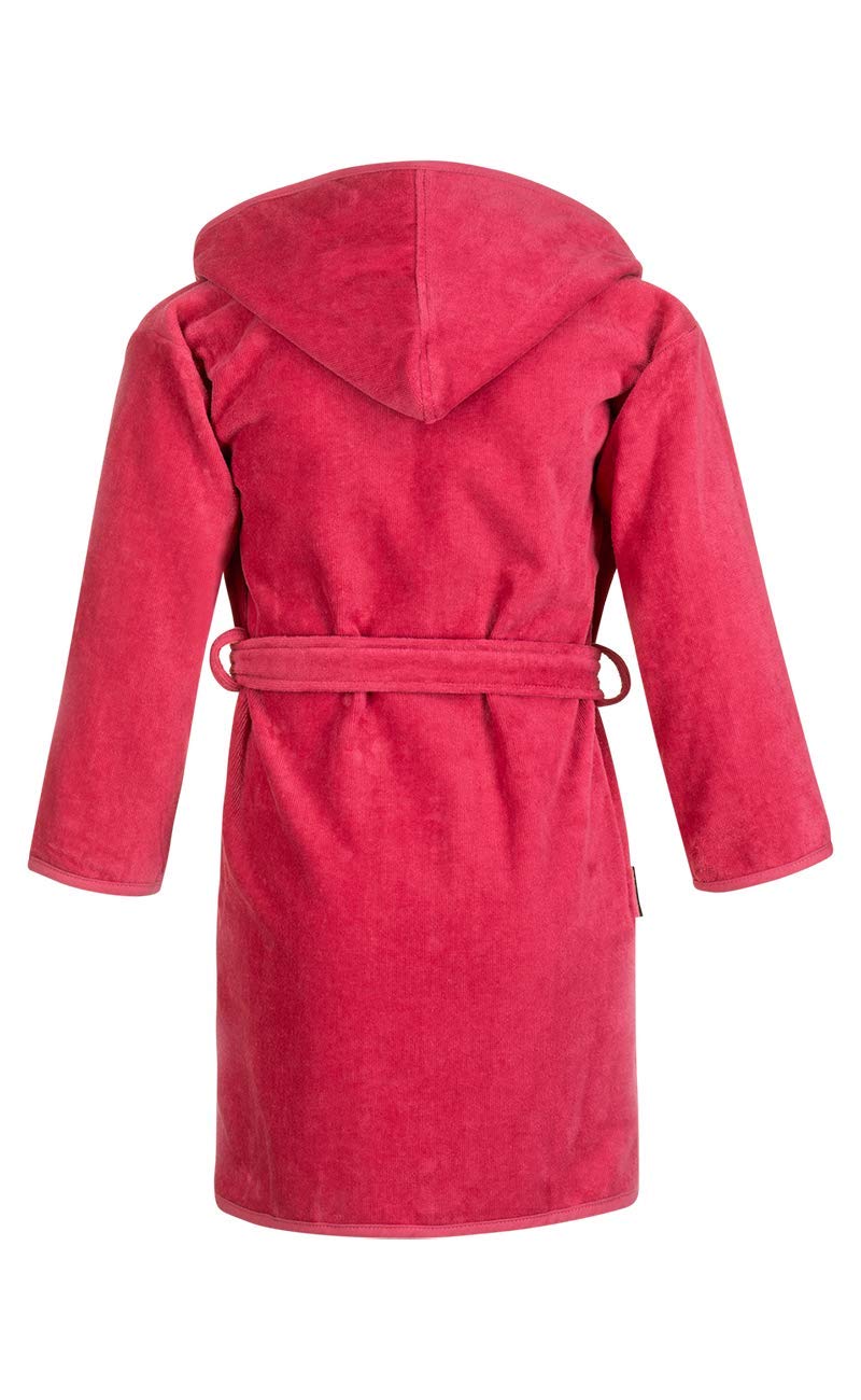 Badrock - Peignoir de Bain pour Enfants avec nom brodé - Blanc - 100% Coton Velours