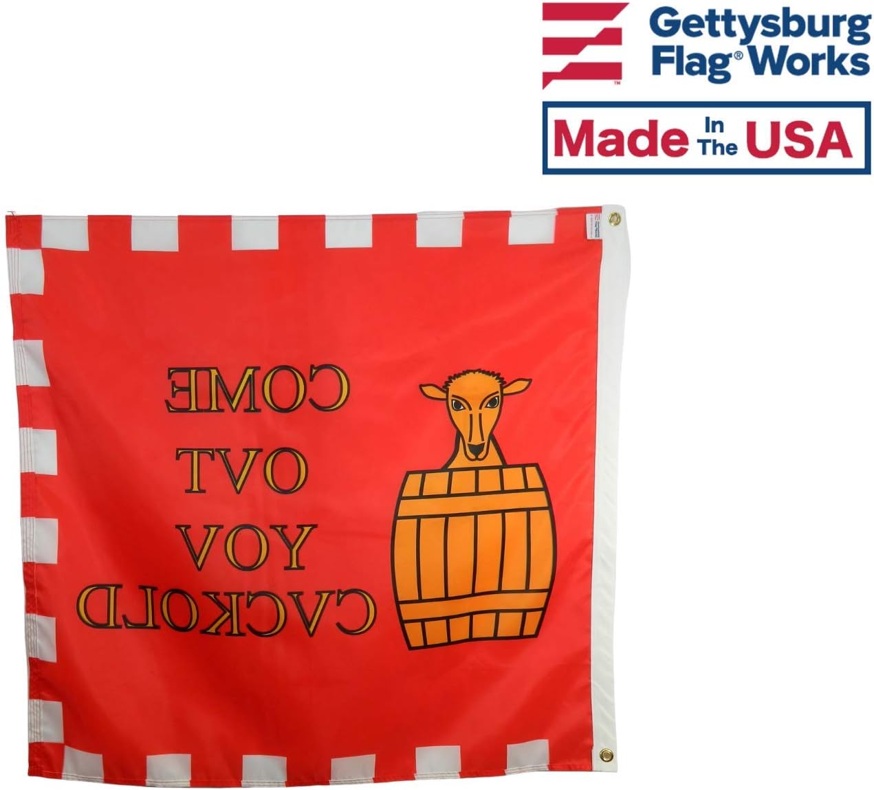 3x3' Horatio Cary Personal Challenge Flag - Durable All-Weather Nylon & Reinforced Stitching - Made in USA