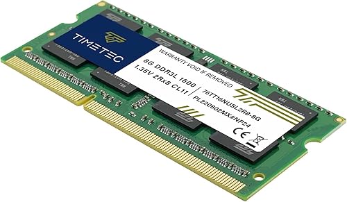 Miniatura 8 de Timetec Kit premium de 16 GB (2 x 8 GB) DDR3LDDR3 1600 MHz (DDR3L-1600) PC3L-12800 sin ECC sin búfer 1.35V1.5V CL11 2Rx8 doble rango 204 pines