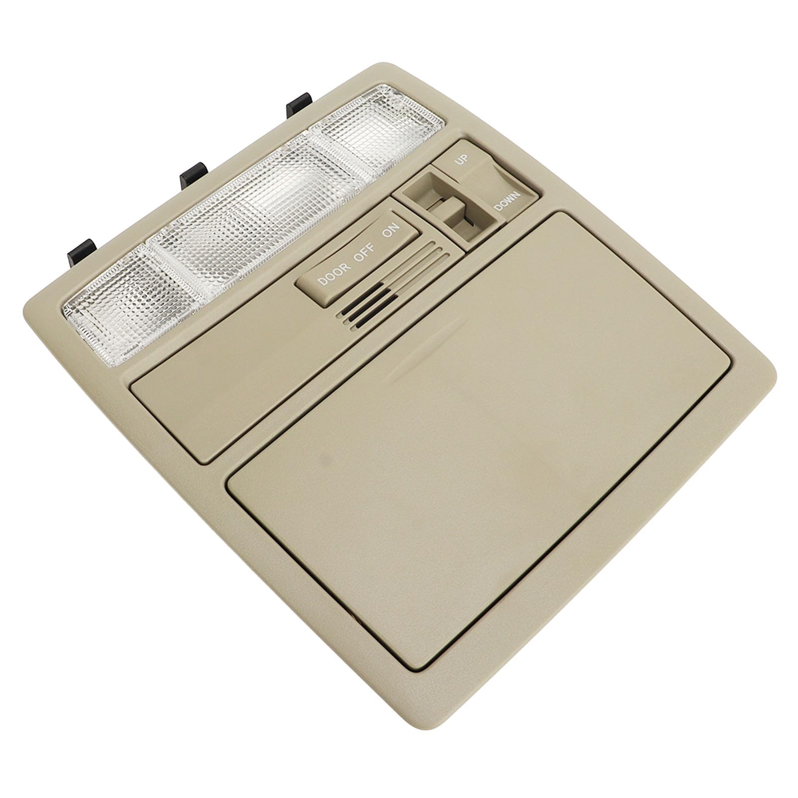 Klanata 63650-370-E0, Overhead Sunroof Switch Console, Interior Overhead Console with Glasses Storage, Car Roof Map Dome Light and Reading Lamp for Camry 2007-2011