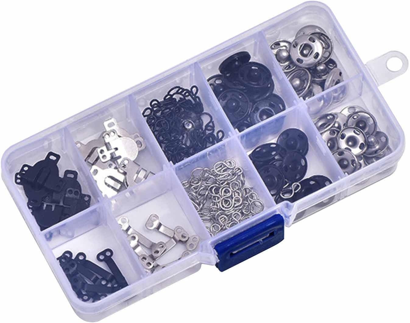 Hook and Eye Closure,Bra Clasps 3 Types | Replacement Invisible Fasteners Buckles Fabric for Home Underwear Collars Garment Trouser Men Women
