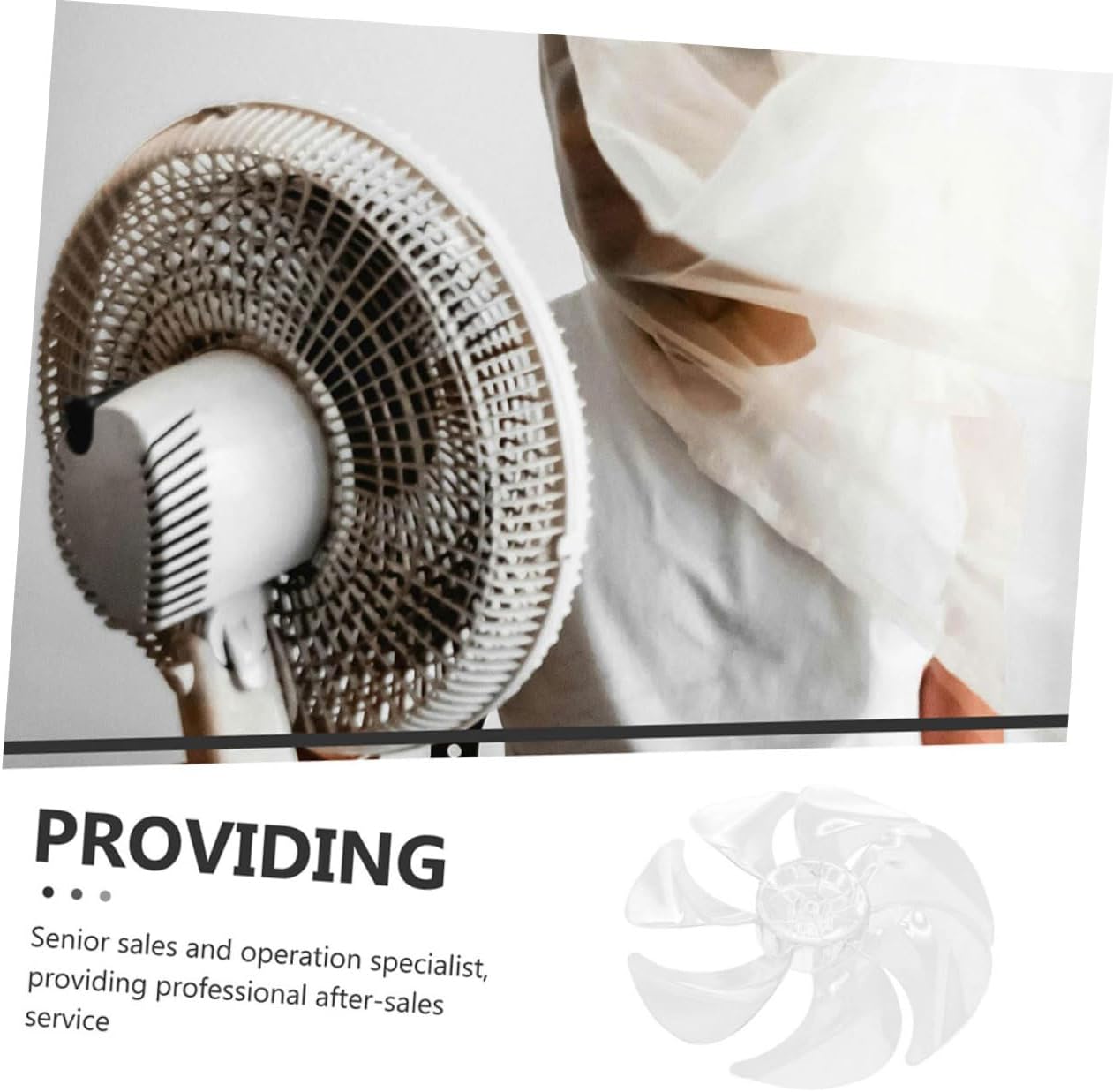 VICASKY 2pcs Quiet Plastic Fan Replacement for Ceiling Pedestal Tower Fans Heavy Duty Bore Blades for Enhanced Air Distribution and Easy Maintenance