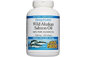 Natural Factors, Wild Alaskan Salmon Oil: The Ultimate Omega-3 Supplement for Enhanced...