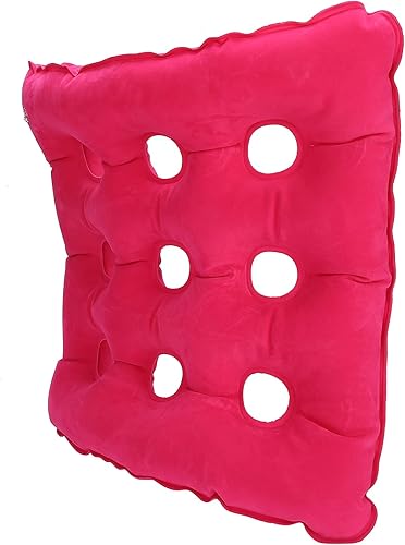 Miniatura 8 de Cojín de asiento inflable, cojín portátil para silla de ruedas antiescaras para alivio de presión de ancianos, cojín de asiento ideal para uso