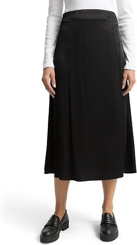 TOM TAILOR Jupe midi pour Femme, 14482 - Deep Black., 38