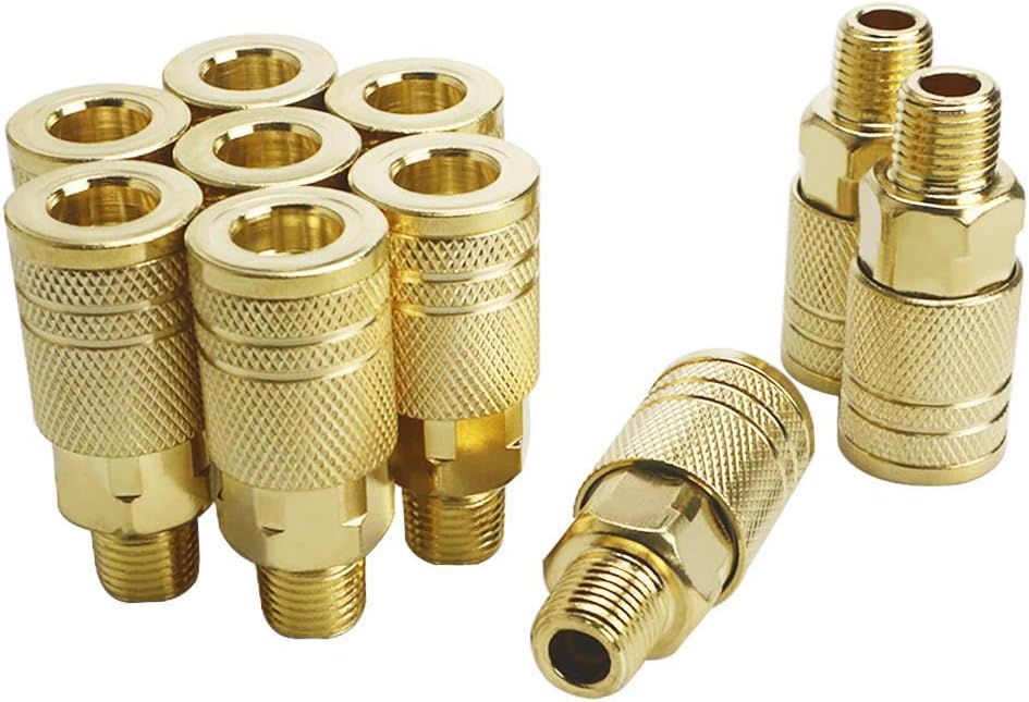 Fast 1/4“ Air Hose Quick Release Coupler Coupling Connector Fittings