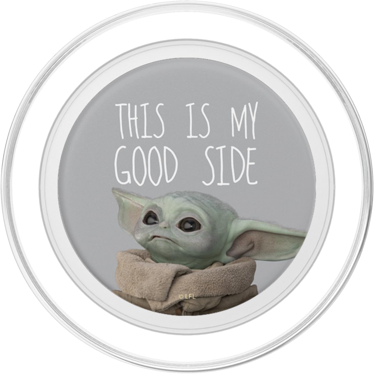 Star Wars The Mandalorian The Child This Is My Good Side PopSockets MagSafe PopGrip for iPhone