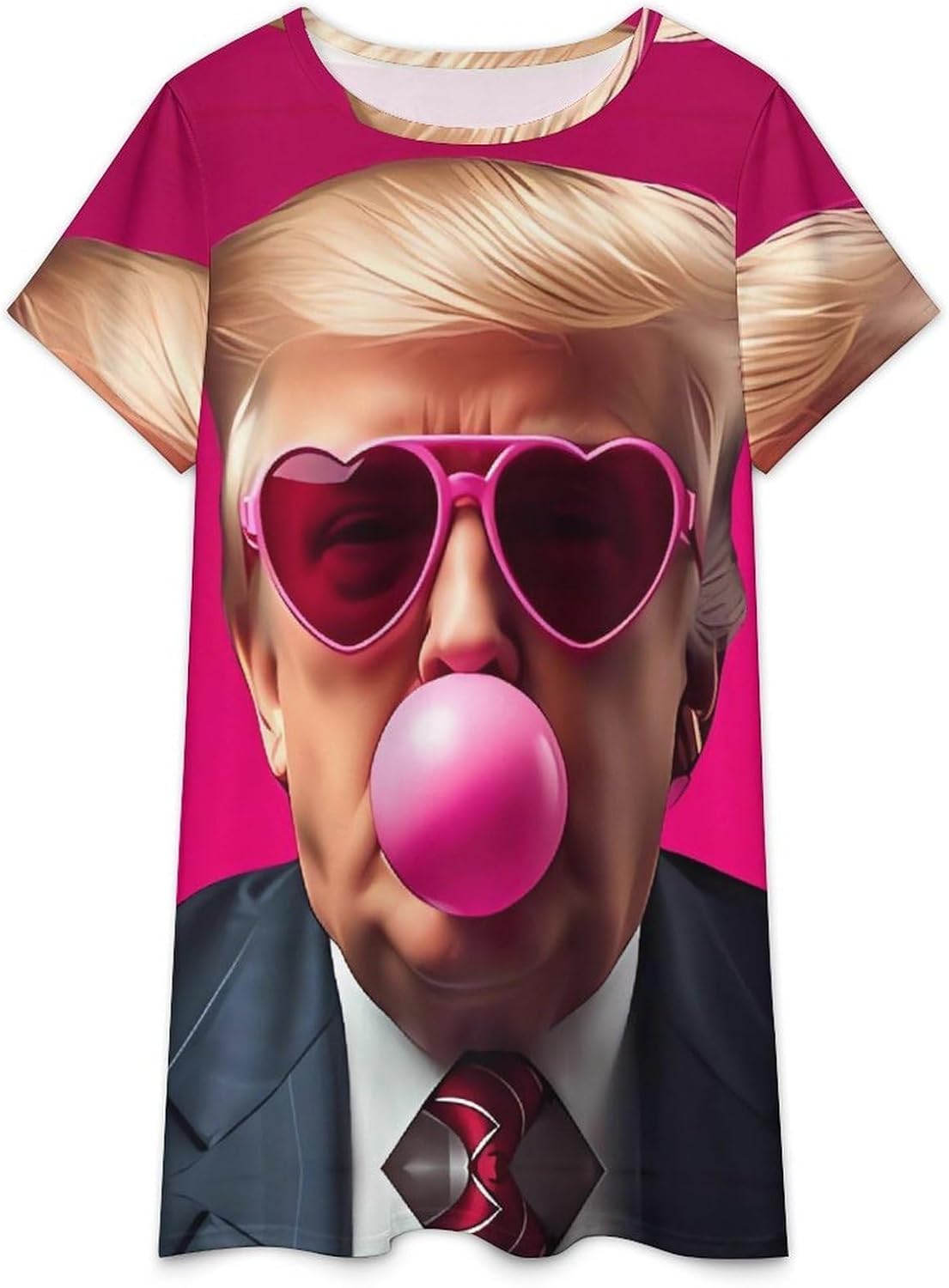 Trump Nightgowns for Women Short Sleeve Crewneck Night Dress Shirts