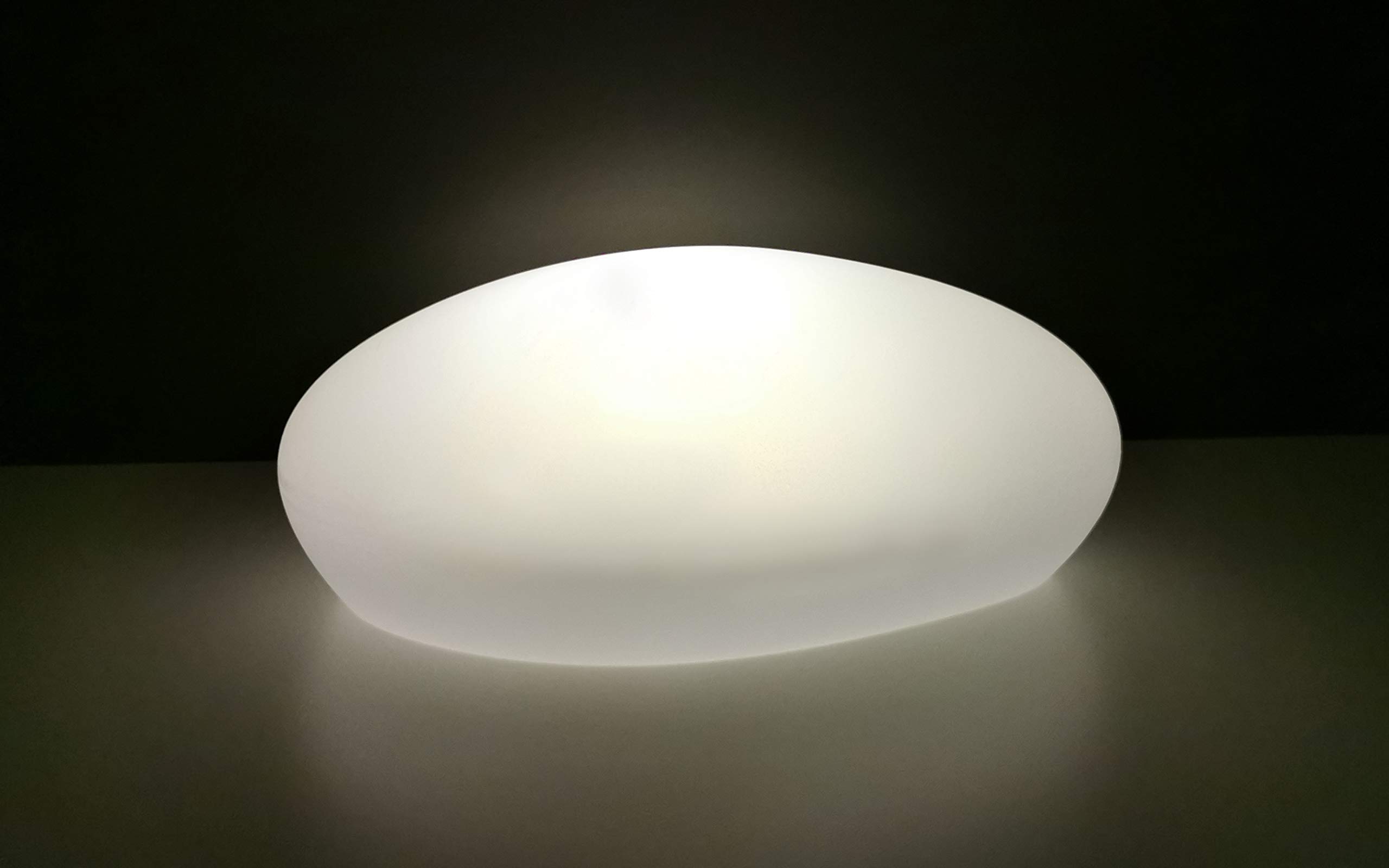 Trango 3er Set SO-00124 LED Solar Kugelleuchte IP44 Solar Leuchtstein in 20/25/40cm Durchmesser Weiß matt mit 3000K warmweiß LED & RGB Farbwechsel LED *SNOWY* Solarkugel, Außenleuchte, Gartenleuchte