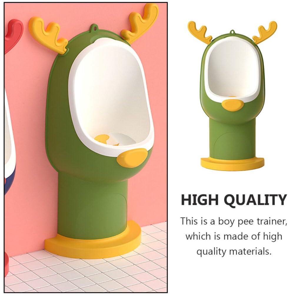 Training Potty Toilet Wall Potty Pee Training for Boys Cute Cartoon Animal Elk Urinal Standing Pee Trainer