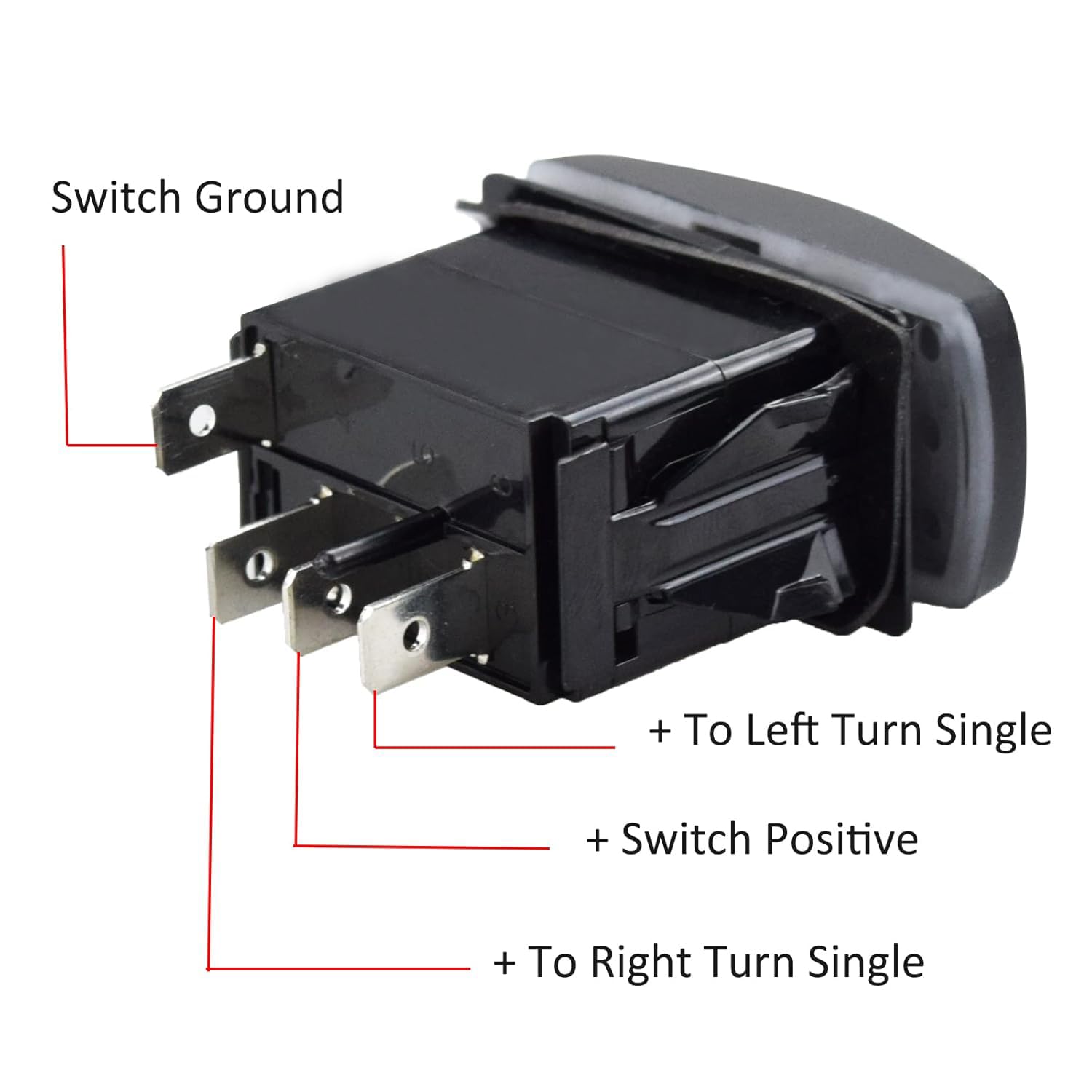Greluma Kit relè indicatori di direzione SPDT 12V/24V LED verde per ATV UTV trattori