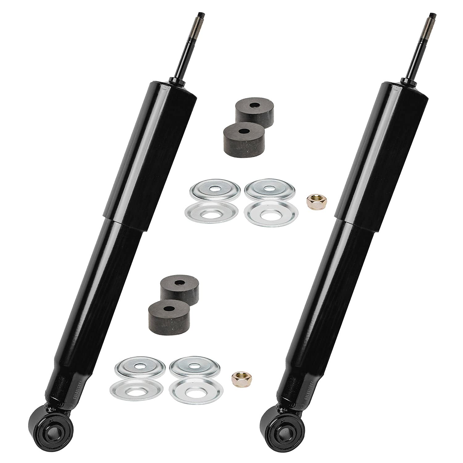 Detroit Axle - 2 Front Shock Absorbers for 99-04 Silverado GMC Sierra 2500
