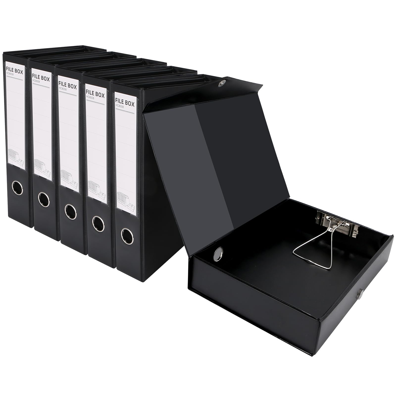 Amazon.com: HUA JIE A4 Storage File Boxes Plastic Archives Cases