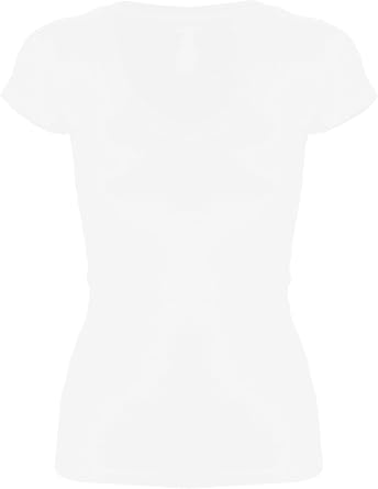 Bozzolo Womens Plain Basic V Neck Short Sleeve Cotton T-Shirts
