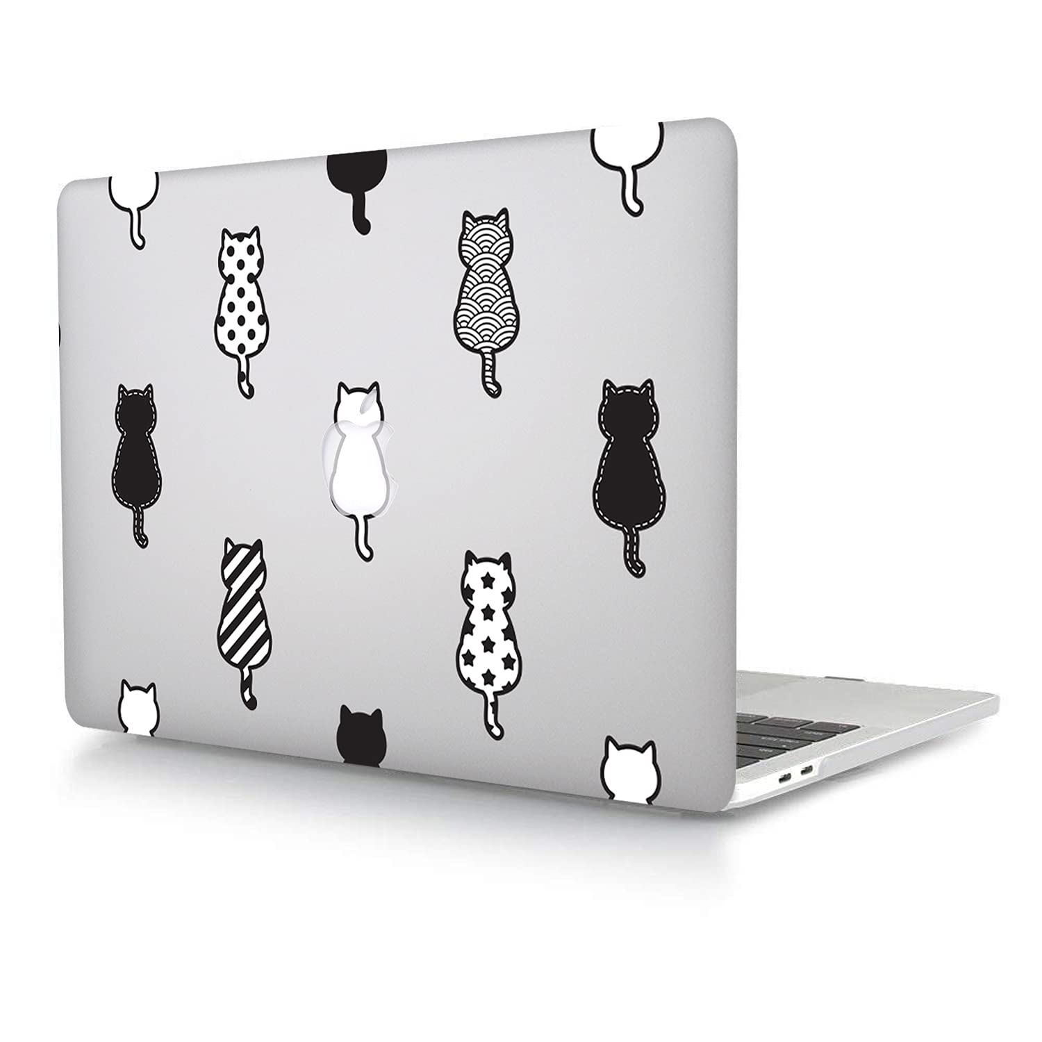 Hard Case Compatible with New MacBook Air 13 Inch Case 2020 2019 2018 Release Model A2337 M1 A2179 A1932 with Retina Display and Touch ID, Matt Plastic Hard Shell Case Cover - Cute cat