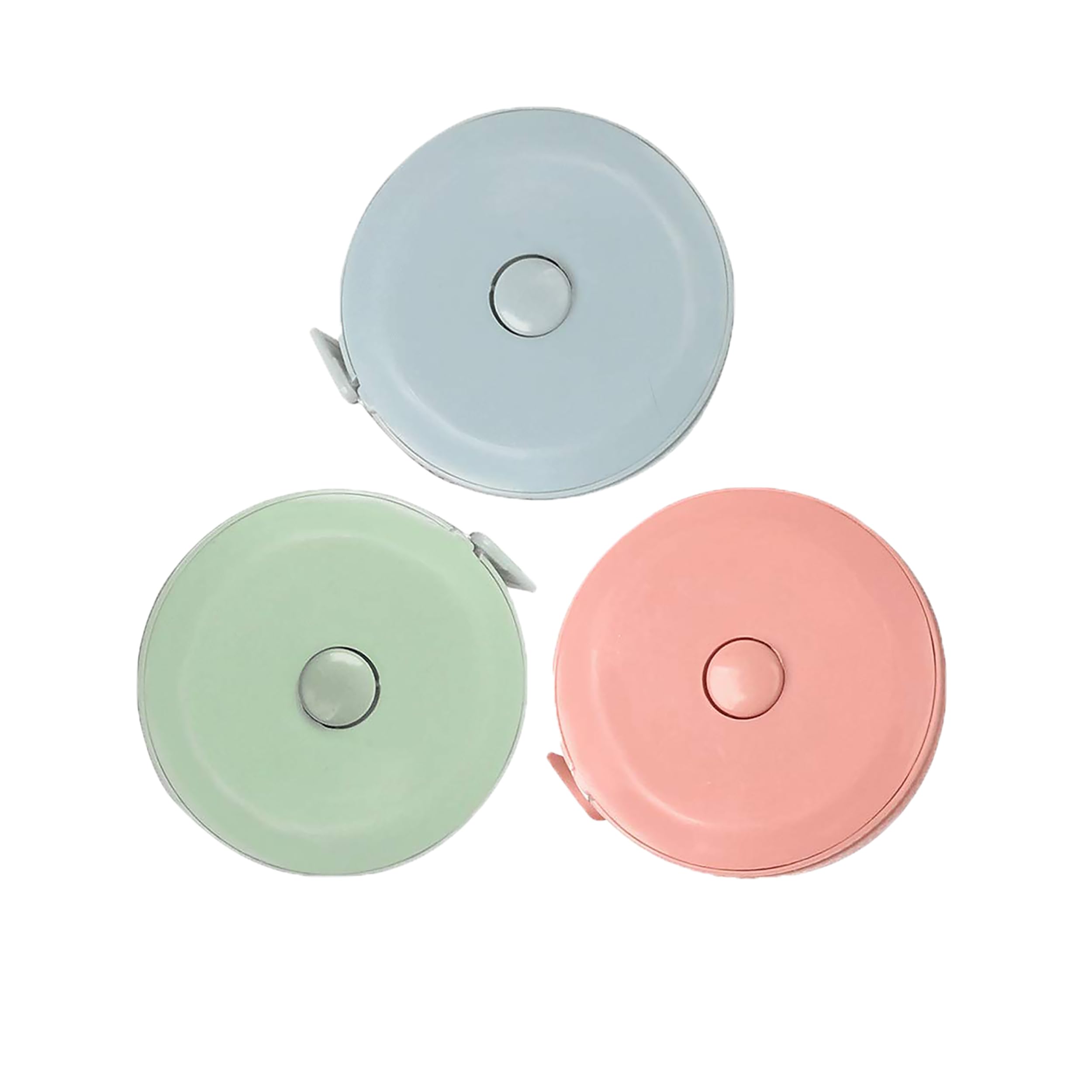 Dual Sided Body Waist Measuring Soft Tape,3PCS Measuring Tape for Body, Pocket Meter Tape Measure Retractable for Body Sewing Clothes Tailor 60 Inch / 150 cm