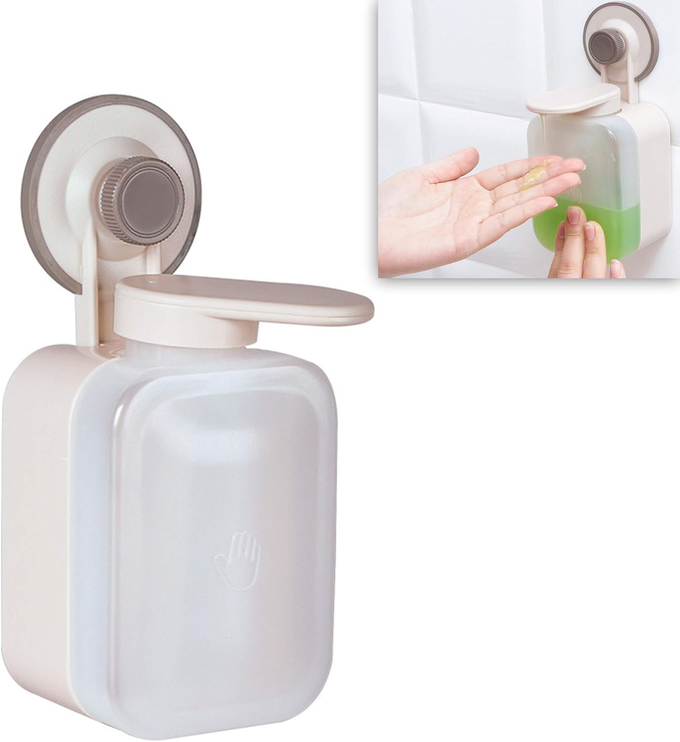 Schneespitze Press Soap Dispenser Bathroom Vacuum Stick Soap Dispenser