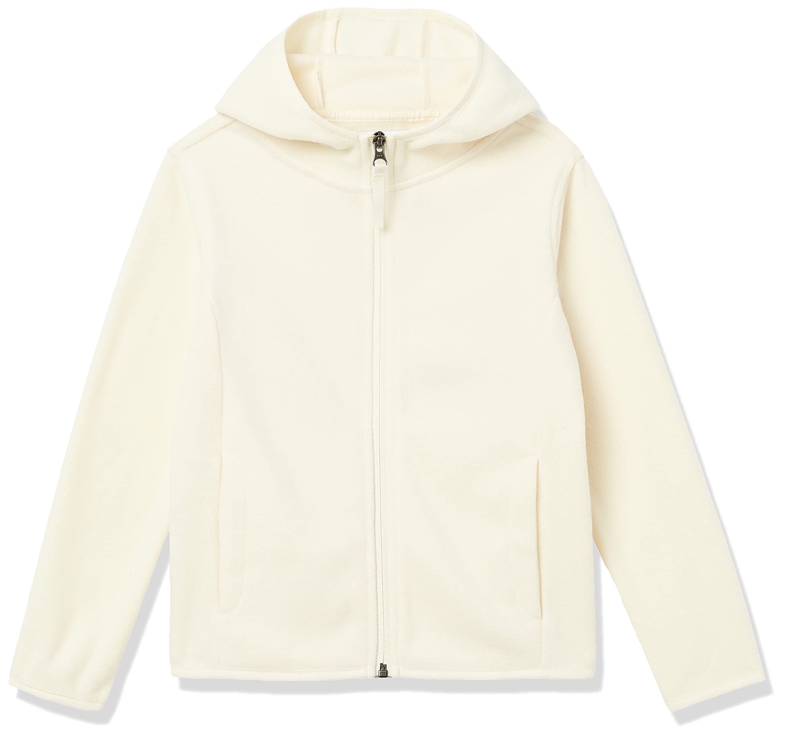 Amazon Essentials Girls and Toddlers' Fleece Full-Zip Hooded Lightweight Jacket for Spring