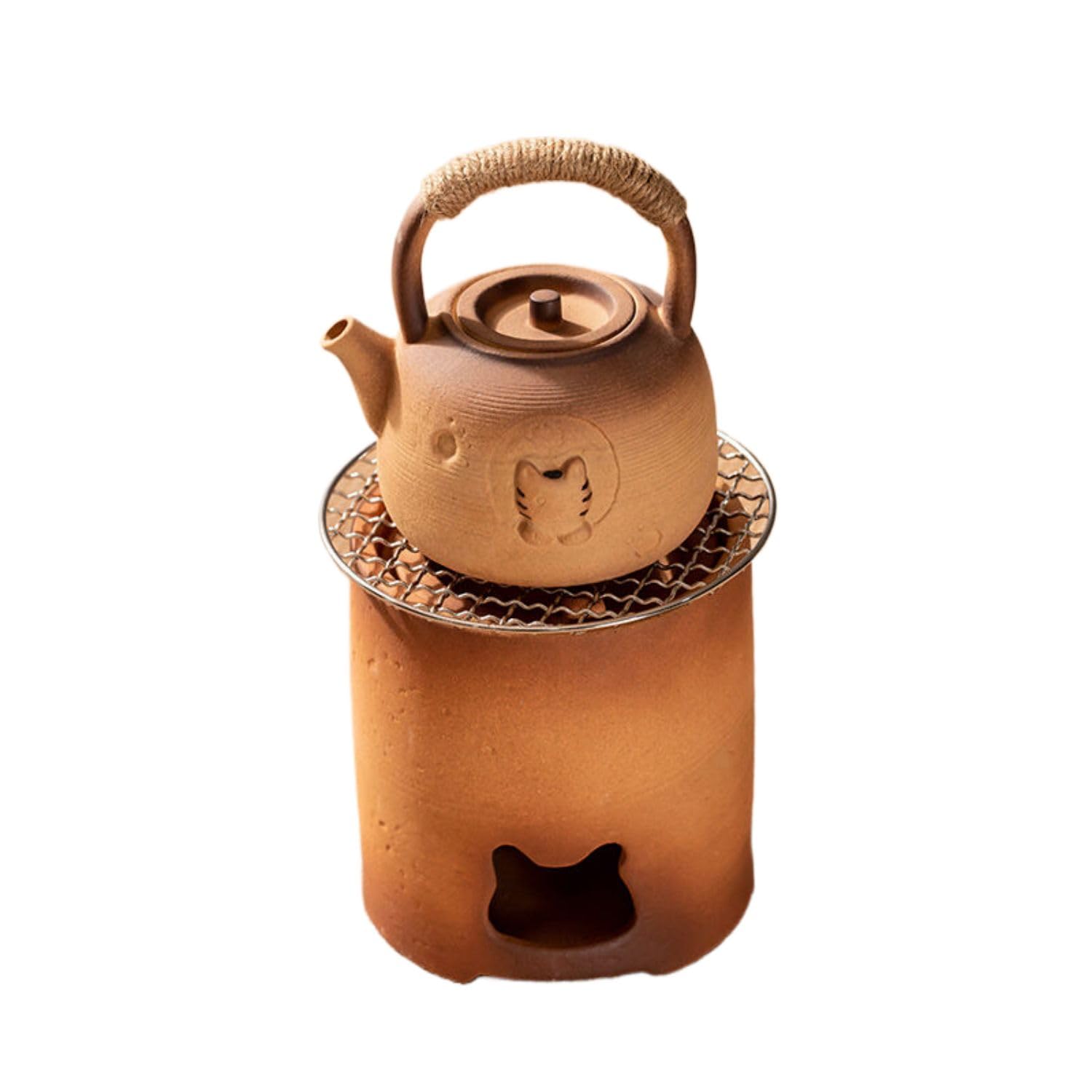 Amazon.com | 围炉煮茶一套炭炉子小茶炉罐罐茶煮茶器暖茶炉室内