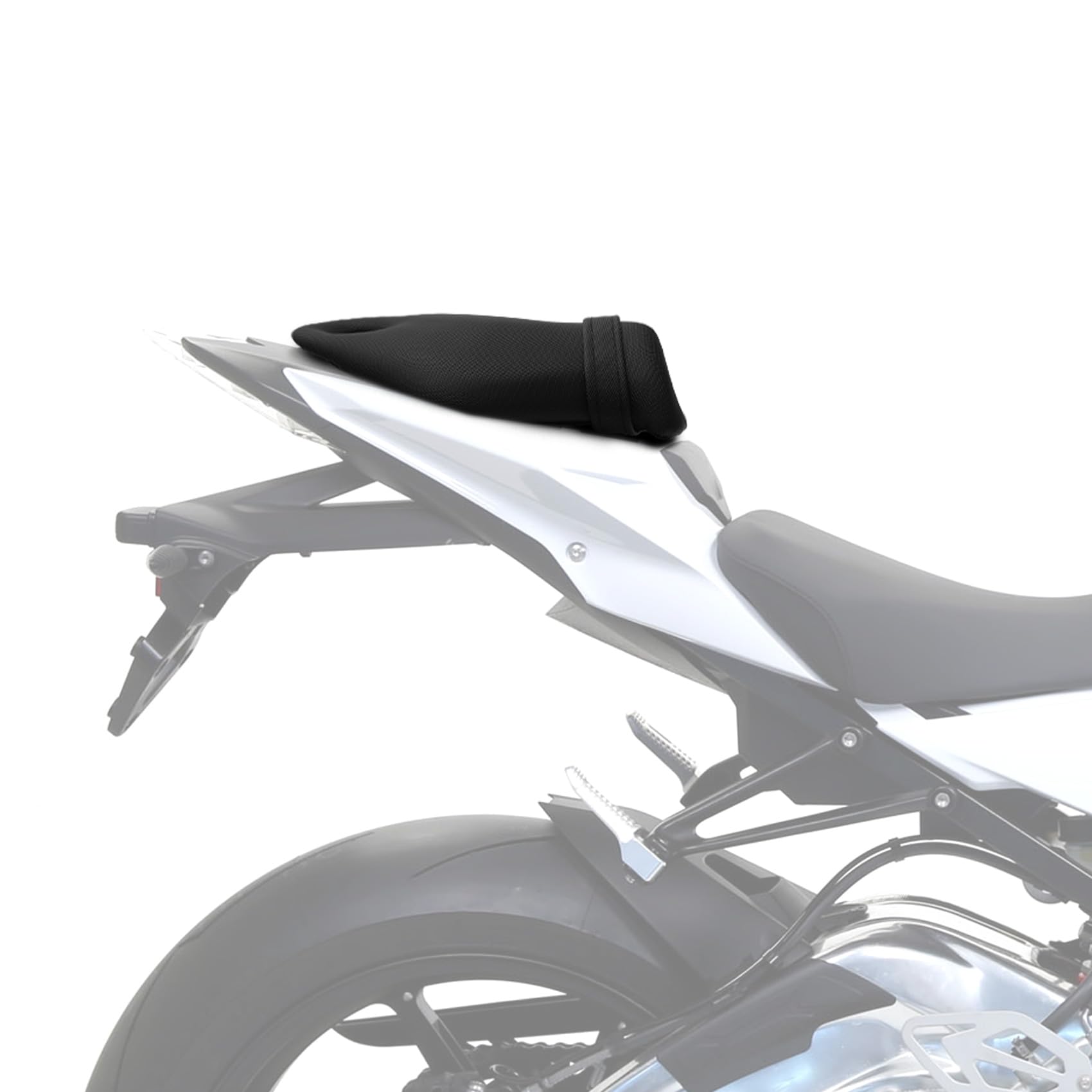 TCMT Asiento trasero compatible con S1000RR 09-18, S1000R 14-20, HP4 12-14, sustituye a 77348549541/52538534345/52538551153