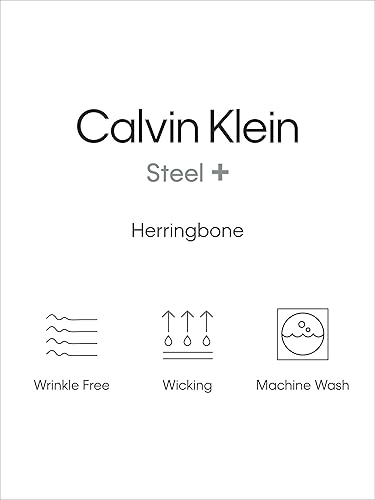Miniatura 4 de Camisa de vestir para hombre de Calvin Klein, ajustada, sarga sin necesidad de planchado.