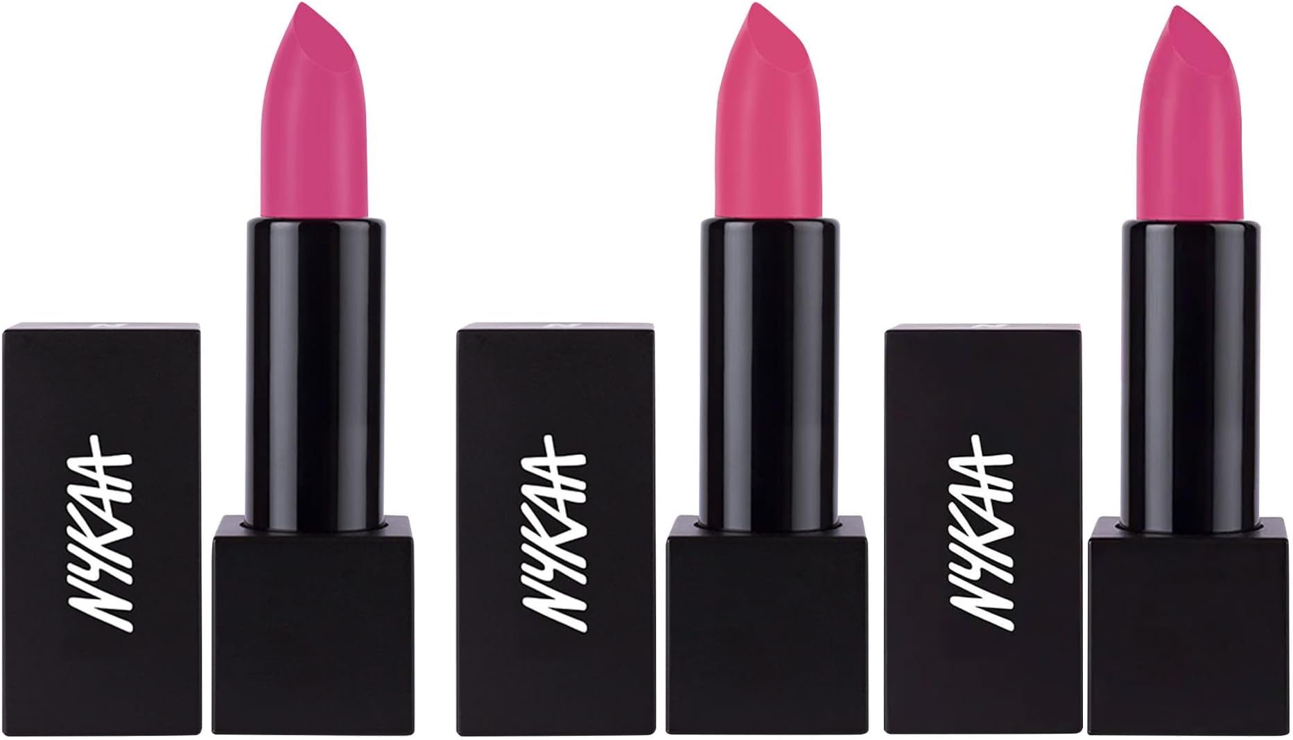 So Matte! Lipstick Collection | Long-Lasting | Lightweight & Comfortable | 24-Hour Freshness | Precise Application (Trio : Candy Land + Pink Blush + Hot Pink Punch)