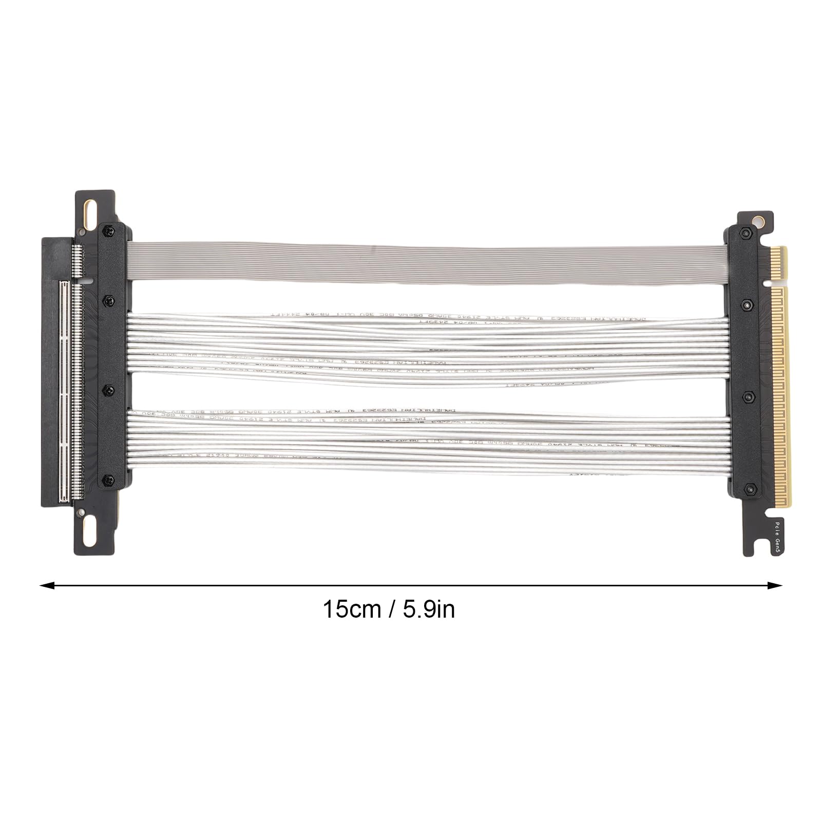 Kabel Nośny PCIE 5.0, Kabel Przedłużający GPU 16X dla 5090 RX8900 RX7900XTX, z Uchwytem do Montażu Pionowego dla Obudów PC Serwery AI Chłodzenie Wodne ITX (15cm)
