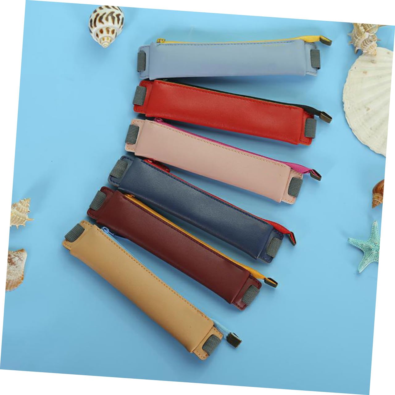 SHINEOFI 4pezzi Vintage Astuccio Portapenne Per Scuola Blu Portapenne Protettivo Per Occasione