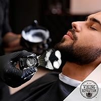 Vista 7 de Viking Revolution Brocha de afeitar de pelo de tejón, cepillo de afeitado para afeitado húmedo con crema de afeitar y jabón, el mejor afeitado de tu
