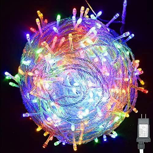 String Lights,Vofler Plug in 300 LED 100 ft/30M [UL Listed] [Weatherproof] [8 Modes] Decorative Lighting for Bedroom Patio Indoor Outdoor Home Halloween Christmas Xmas Tree Holiday Party-Multicolor