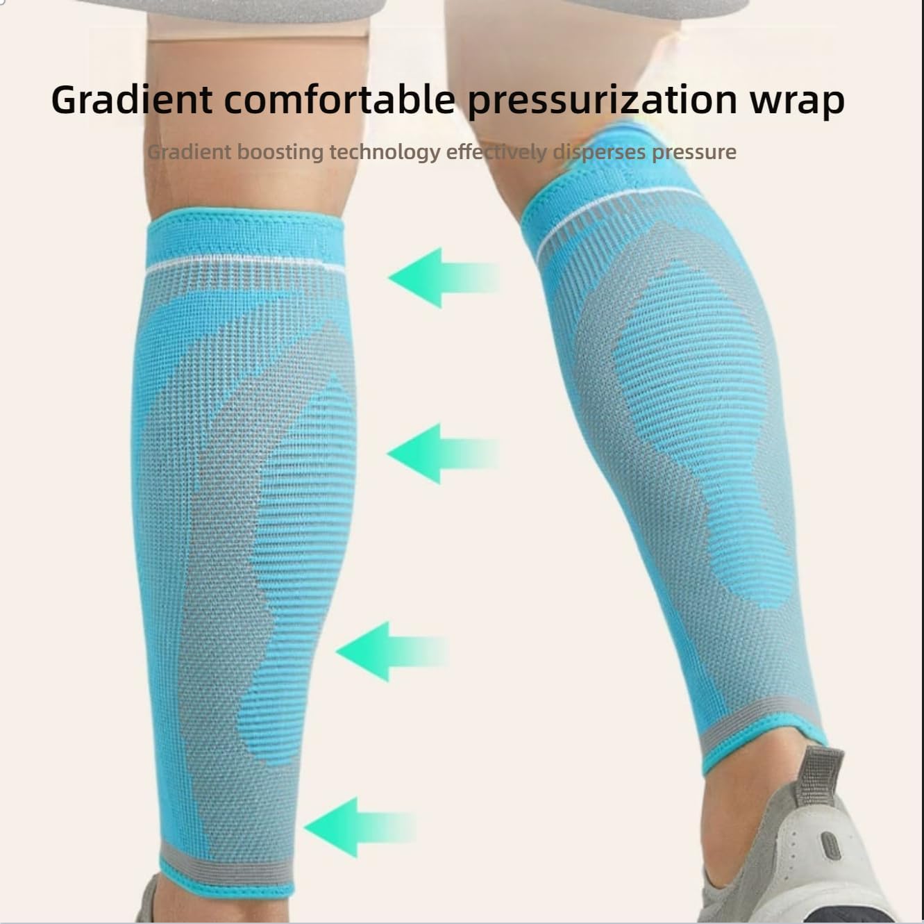 APXXAIBOProfessional Calf Compression Sleeves, Compression Knee Socks for Running, Calf Shaping Leg Sleeves