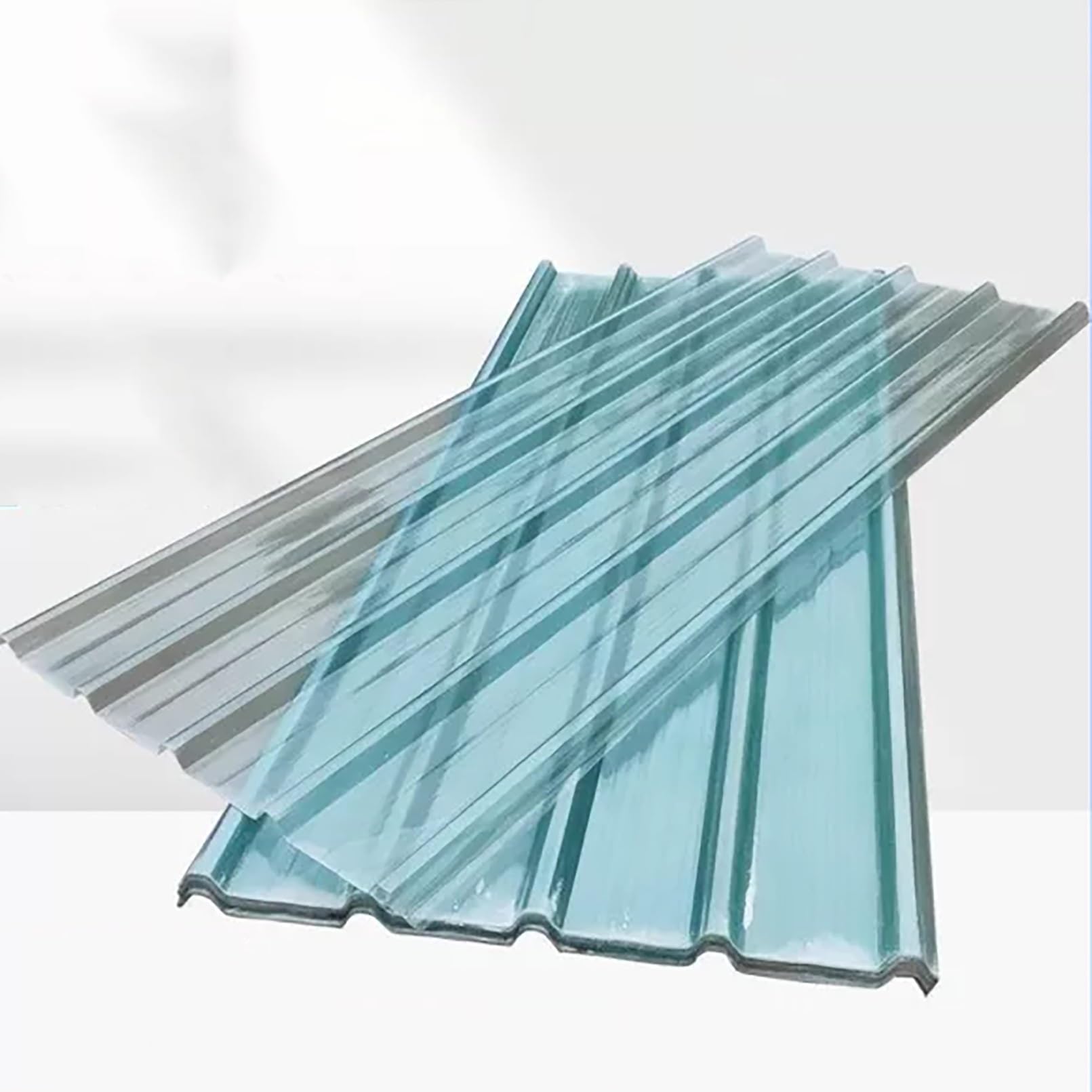 Placa Ondulada FRP, Paneles Para Tejado A Prueba De Lluvia, Chapa De Iluminación De Fibra De Vidrio, Panel Tejado De Aislamiento, Para Invernadero Cochera(5pcs,93x120cm/36.6x47.2in)
