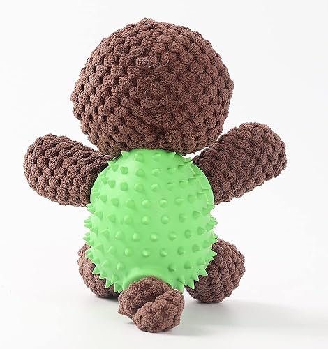 Miniatura 5 de Juguetes chirriantes para perros, juguetes interactivos y duraderos de felpa para mascotas, juguete dispensador de alimentos, divertido juguete de