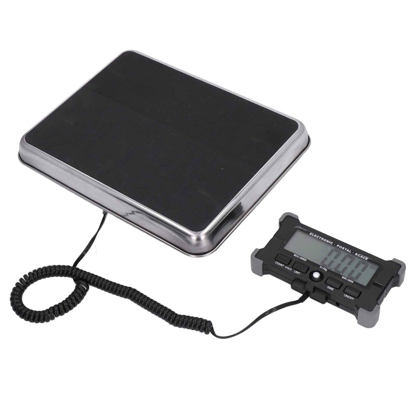 FTVOGUE Báscula de Envío de 200 Kg de Capacidad con Pantalla LCD y